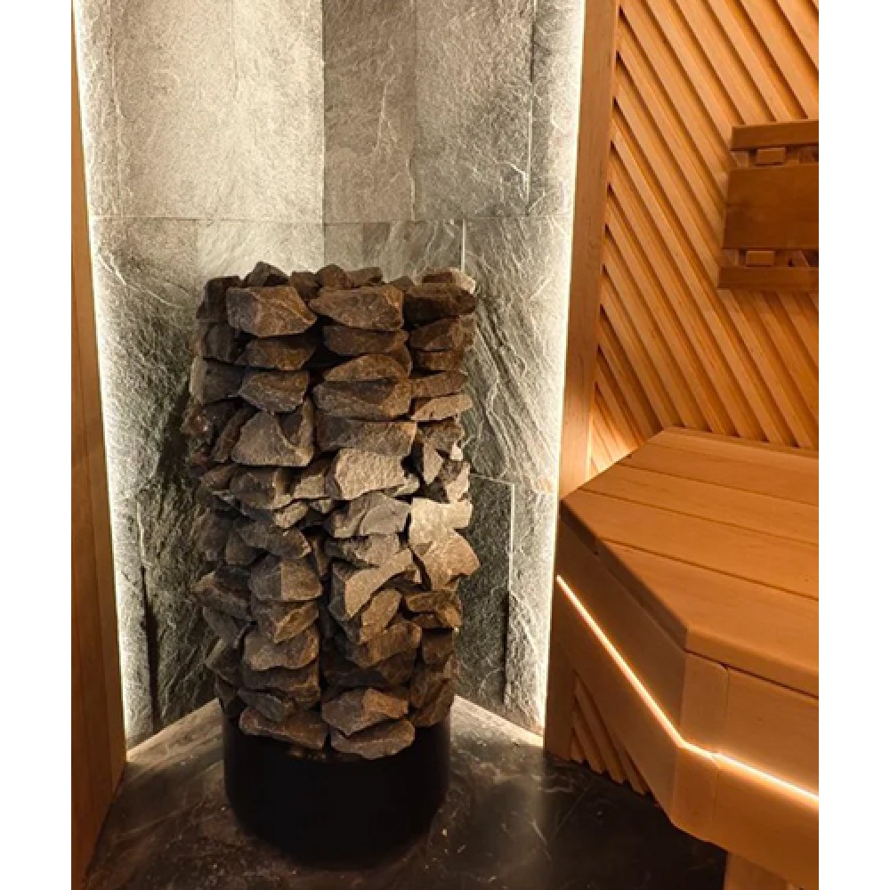 Электрическая печь BORN® rock, мощность 12 кВт для парной 10 — 25 м³ в комплекте  камнями (жадеит)