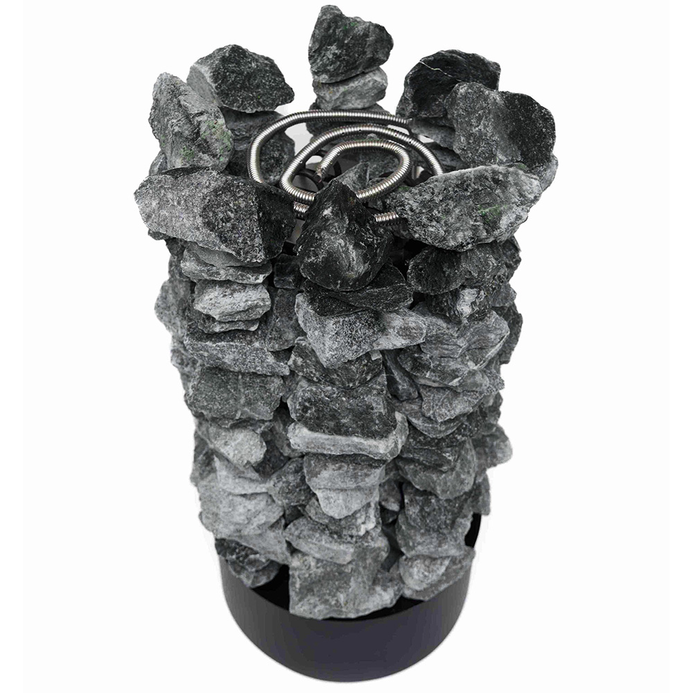 Электрическая печь BORN® rock, мощность 12 кВт для парной 10 — 25 м³ в комплекте  камнями (оливин-диабаз)