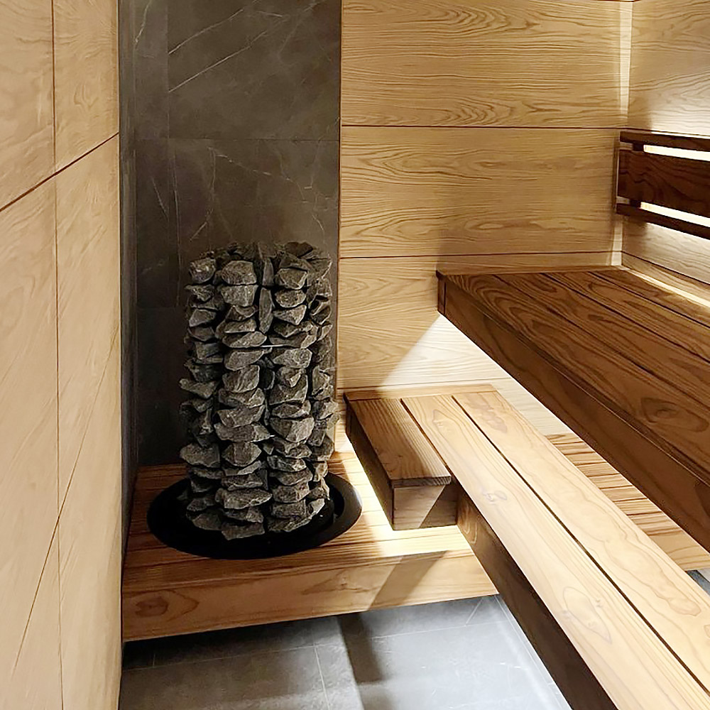 Электрическая печь BORN® rock, мощность 12 кВт для парной 10 — 25 м³ в комплекте  камнями (жадеит)