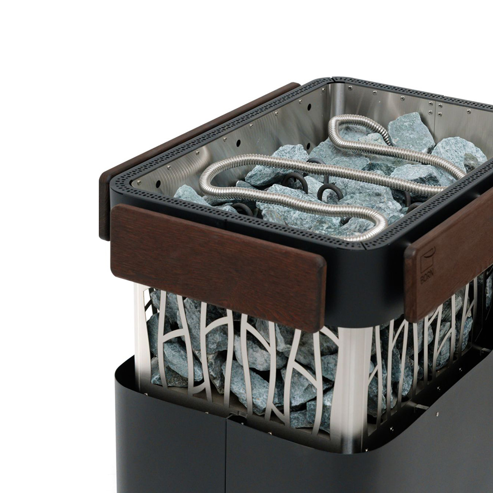 Электрическая печь BORN® stone Black, мощность 15 кВт для парной 14 — 24 м³