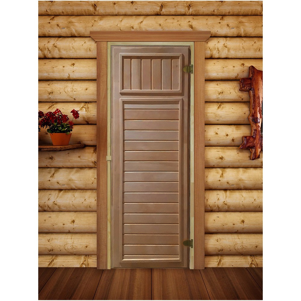 Дверь деревянная DoorWood 700*1800, глухая, ольха