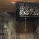 Обливное устройство КАСКАД 40 литров в кожухе сетке Хохлома черный