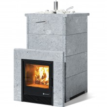 Печь Геленджик в полноценном кожухе Талькохлорит с открытым верхом