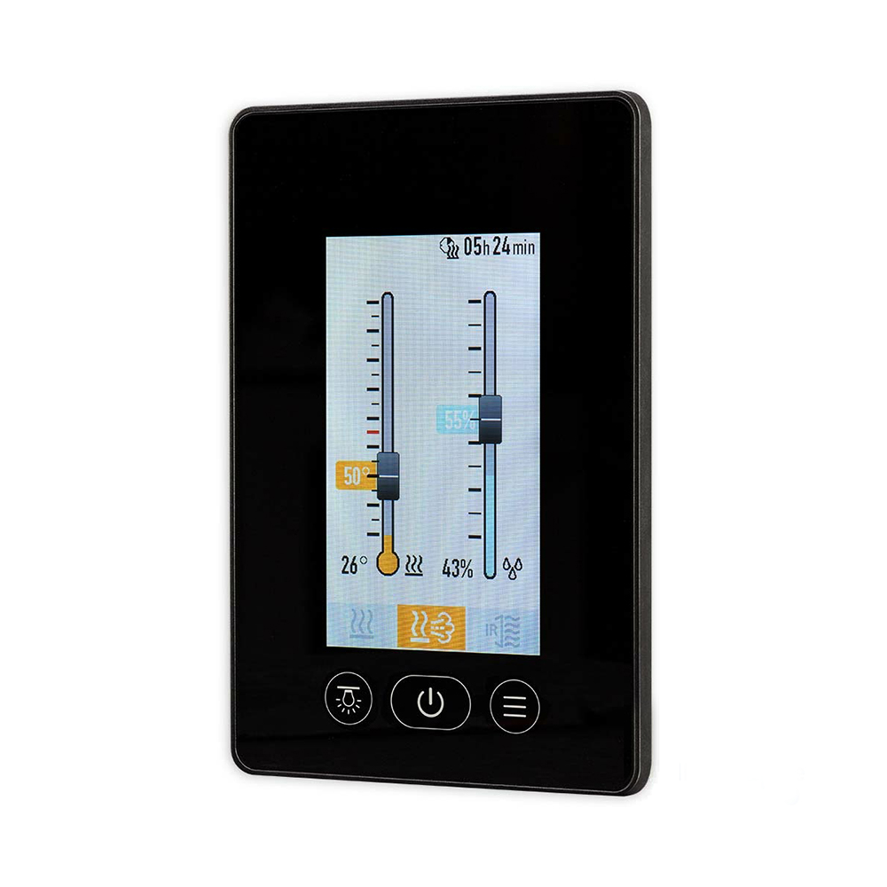 Пульт управления сауной, баней или инфракрасной сауной touchline 5400 DESIGN TOUCH для печей с парогенератором + инфраизлучателем
