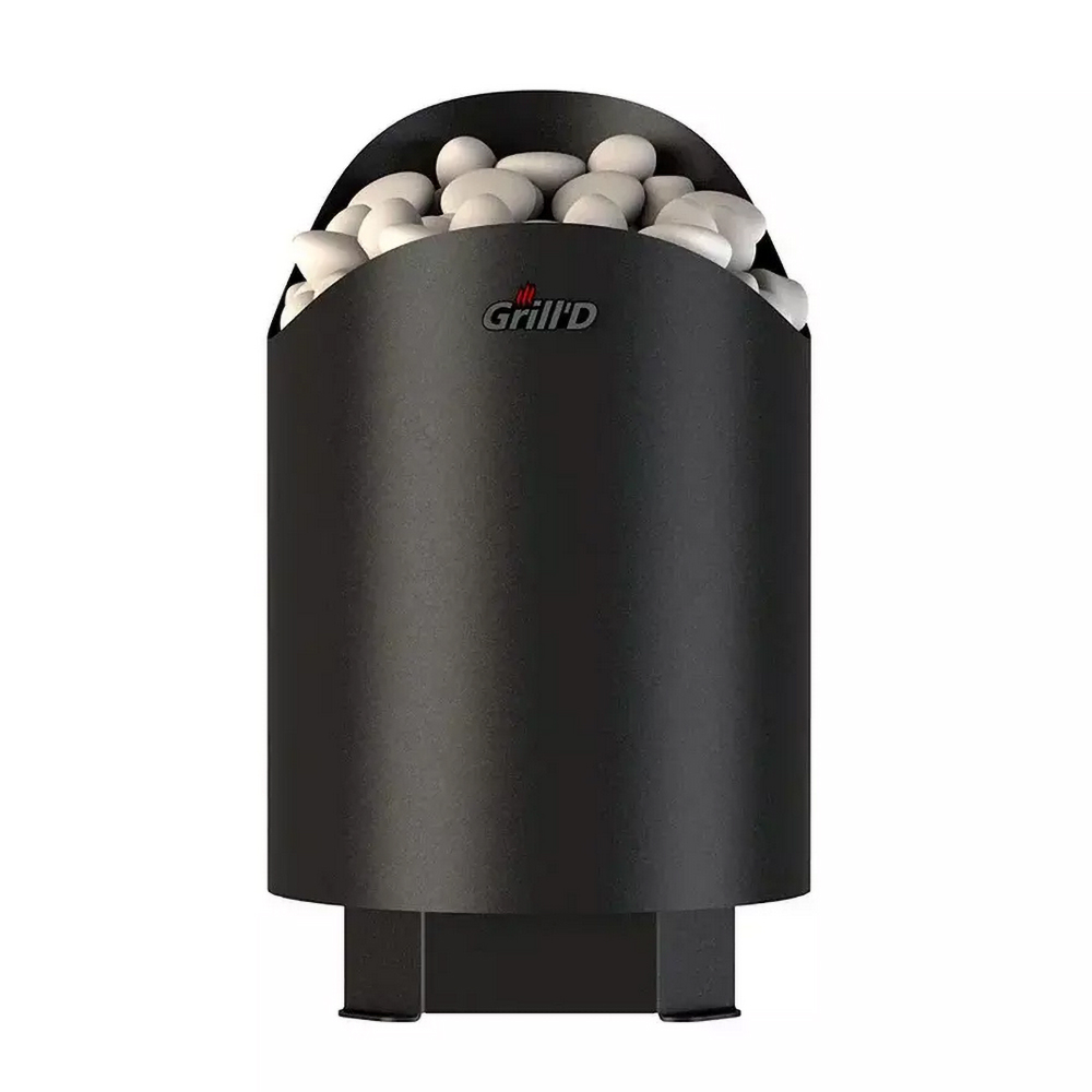 Дровяная банная печь Grill'D Aurora 180 с вынсной топкой и дверцей со стеклом