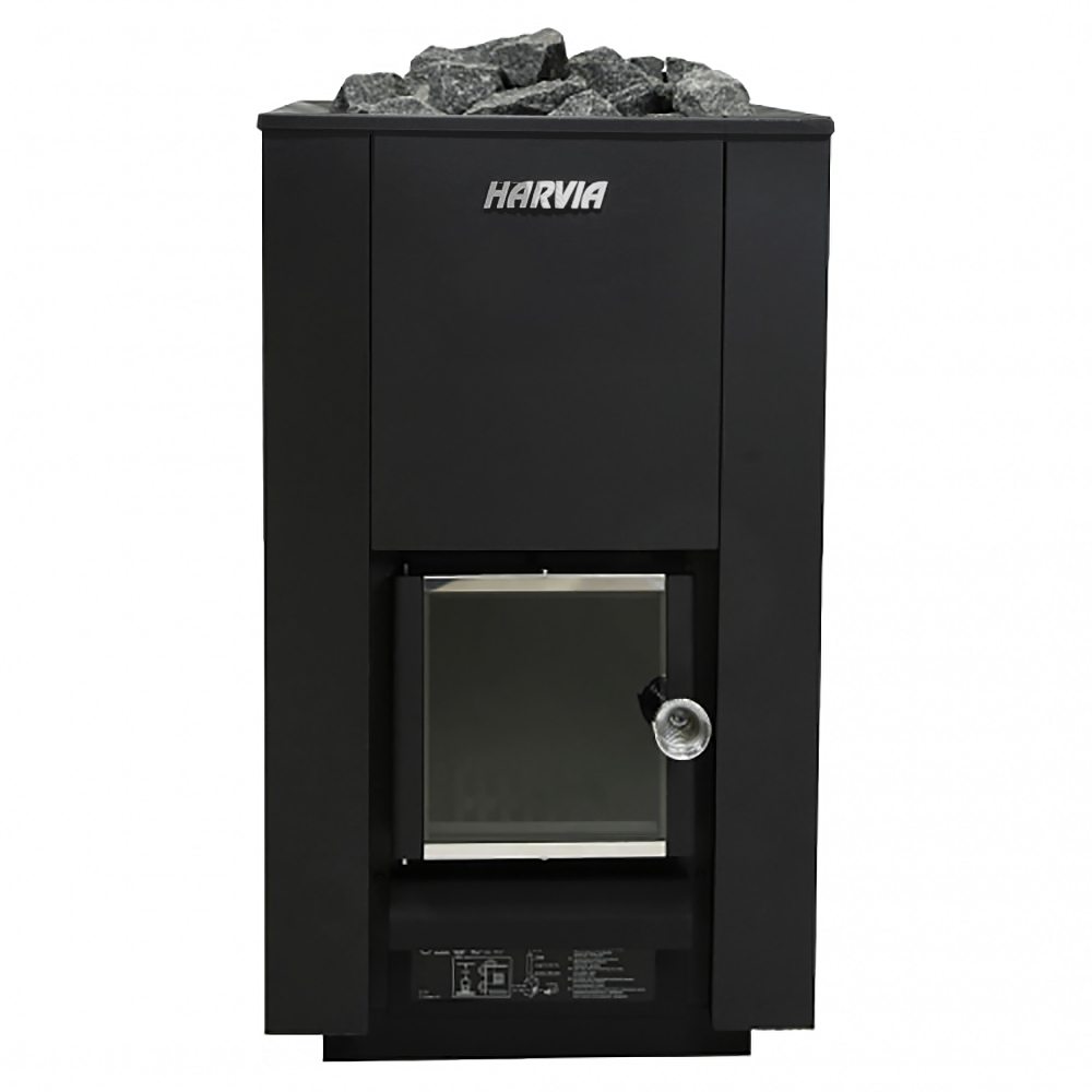 Печь для бани Harvia 16 SL Black с выносной топкой парная 6 – 16 м³