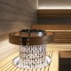 Электрическая печь для сауны Harvia Cilindro Plus Spot PP90SP, 9 кВт с беспроводным пультом управления в комплекте, матовая сталь