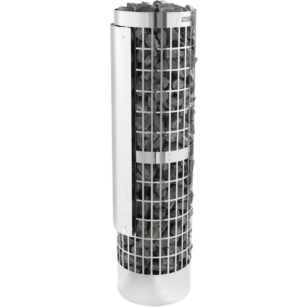 Электрическая печь для сауны Harvia Cilindro Pro PC100/135E Steel, 10/13,2 кВт без пульта управления, сталь