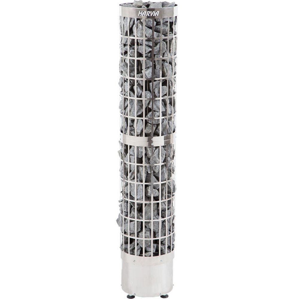 Электрическая печь для сауны Harvia Cilindro PC66E Steel, 6,6 кВт без пульта управления, сталь