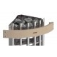 Электрическая печь для сауны Harvia Glow Corner TRC70, 6,8 кВт, встроенный пульт, сталь