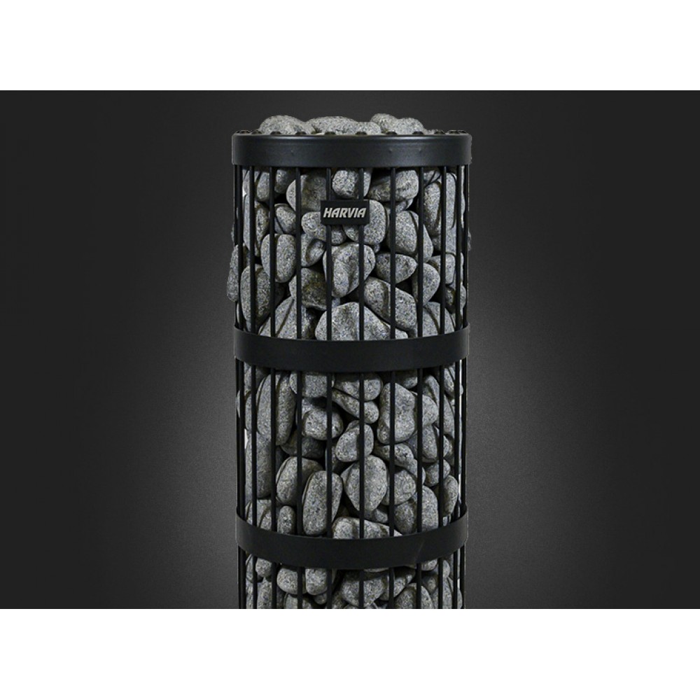 Электрическая печь для сауны Harvia Legend Home PO110XE black, 10,8 кВт с выносным пультом управления в комплекте, черная