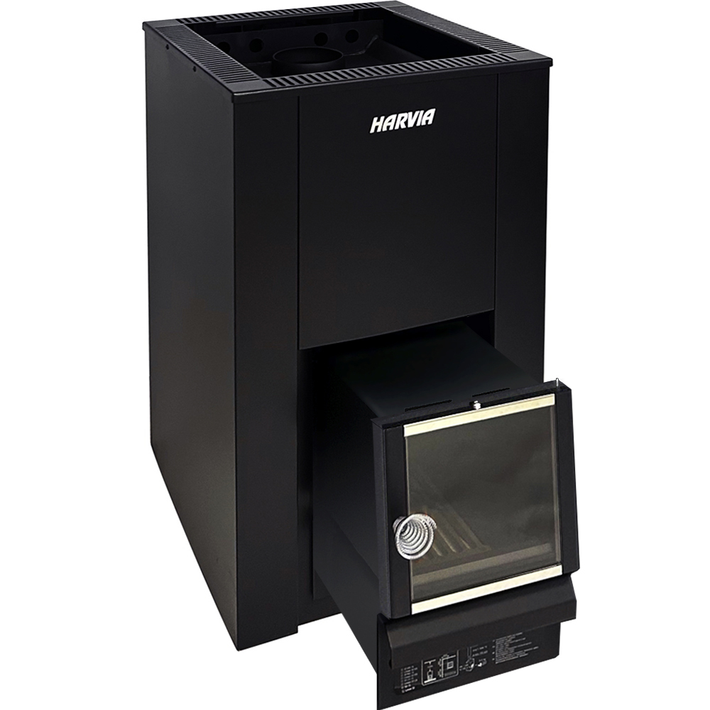 Печь для бани Harvia 22 SL Black с выносной топкой парная 8 – 22 м³