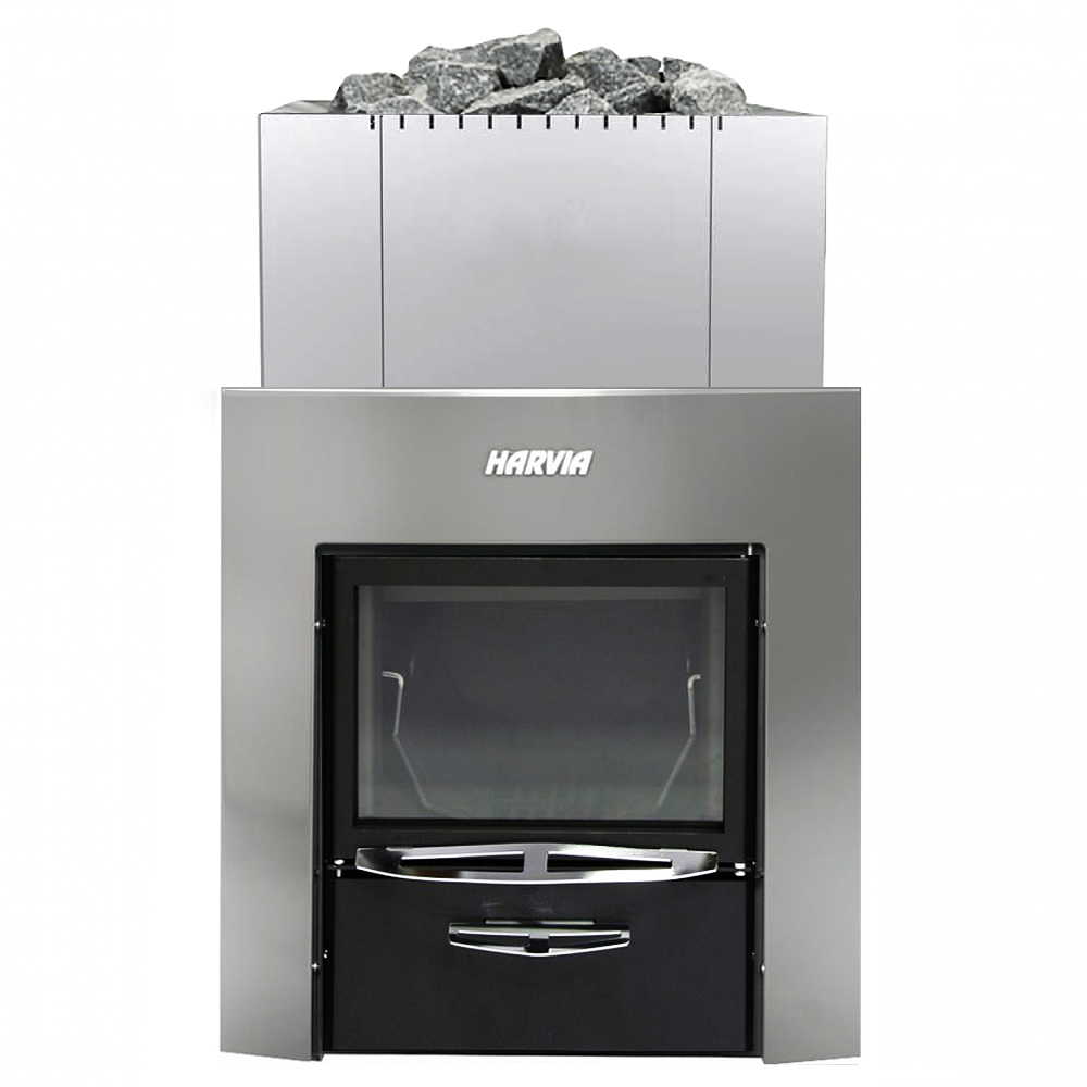Печь для бани Harvia 22 DUO Steel с выносной топкой парная 8 – 22 м³