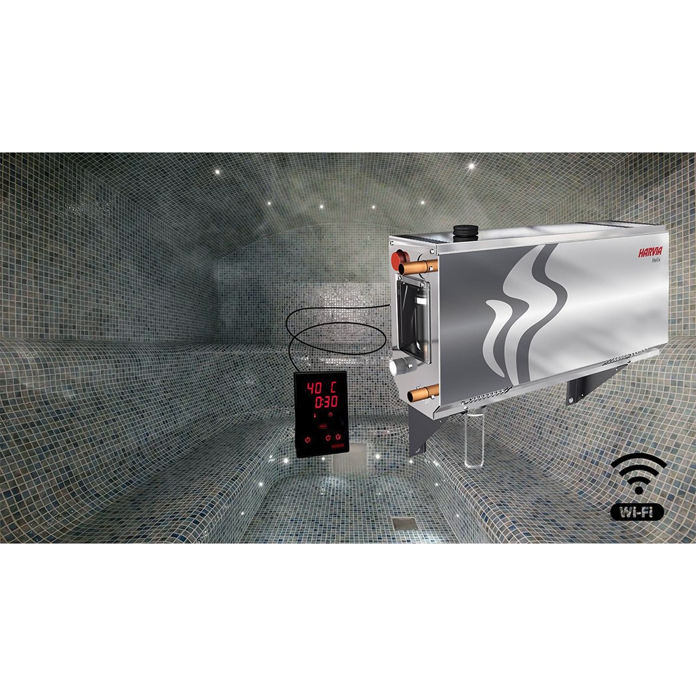Парогенератор Harvia HELIX HGX150XW мощностью 15 кВт, с выносным пультом управления WiFi в комплекте