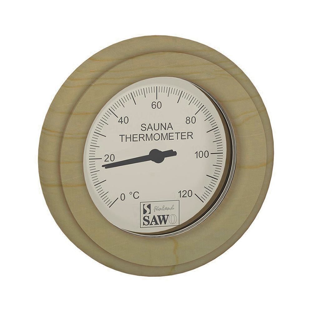 Термометр для бани SAWO 230-TD деревянный из кедра