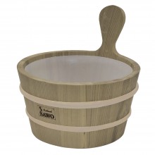 Кадушка SAWO 340-D кедр с пластиковой вставкой 4 л