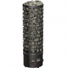 Печь для бани SAWO Aries Round Black ARI3-60NB-BL-P-C с встроенным управлением