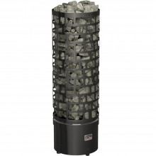Печь для бани SAWO Aries Round Black ARI3-90Ni2-BL-P-C с блоком мощности, пульт отдельный
