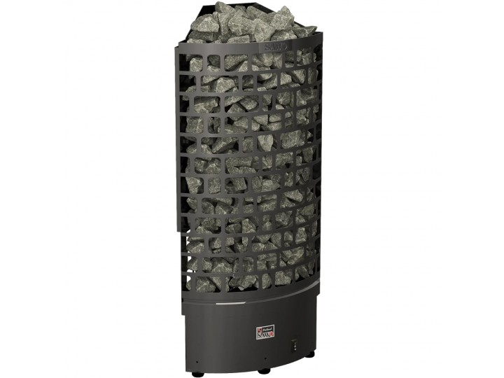 Печь для бани SAWO Aries Corner Black ARI3-45Ni2-CNR-BL-P-C с блоком мощности, пульт отдельный