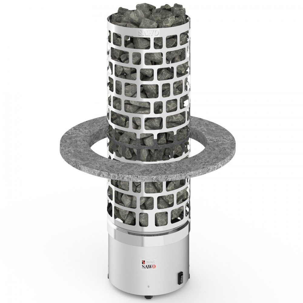 Монтажный фланец SAWO из талькохлорита TH-COLLAR-S4  для отдельно стоящих печей Tower TH4, TH5, Aries ARI3 и Phoenix PNX3