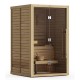 Сборная финская сауна SAWO Glass Front 1414LS-CD-G (1,4м х 1,4м, кедр, полностью стеклянная стена, дизайн Classic, левосторонняя дверь) без оборудования