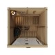 Сборная финская сауна SAWO Glass Front 1414LS-CD-G (1,4м х 1,4м, кедр, полностью стеклянная стена, дизайн Classic, левосторонняя дверь) без оборудования