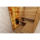 Сборная финская сауна SAWO Glass Front 1414RS-CD-G (1,4м х 1,4м, кедр, полностью стеклянная стена, дизайн Classic, правосторонняя дверь) без оборудования