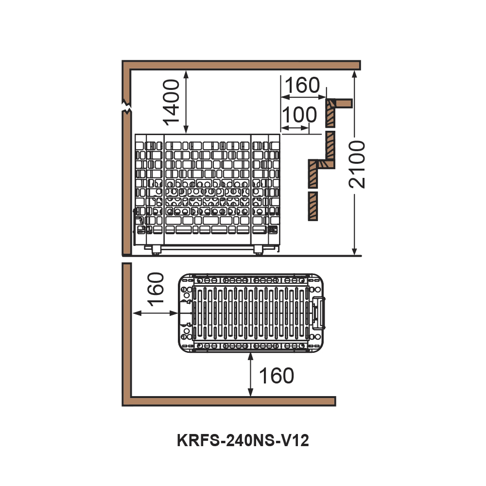 Электрическая печь Krios Floor напольная, без пульта, 24 кВт