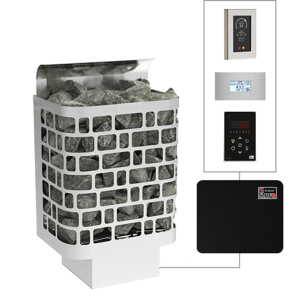 Электрическая печь Krios настенная, пульт и блок мощности дополнительно, 8 кВт