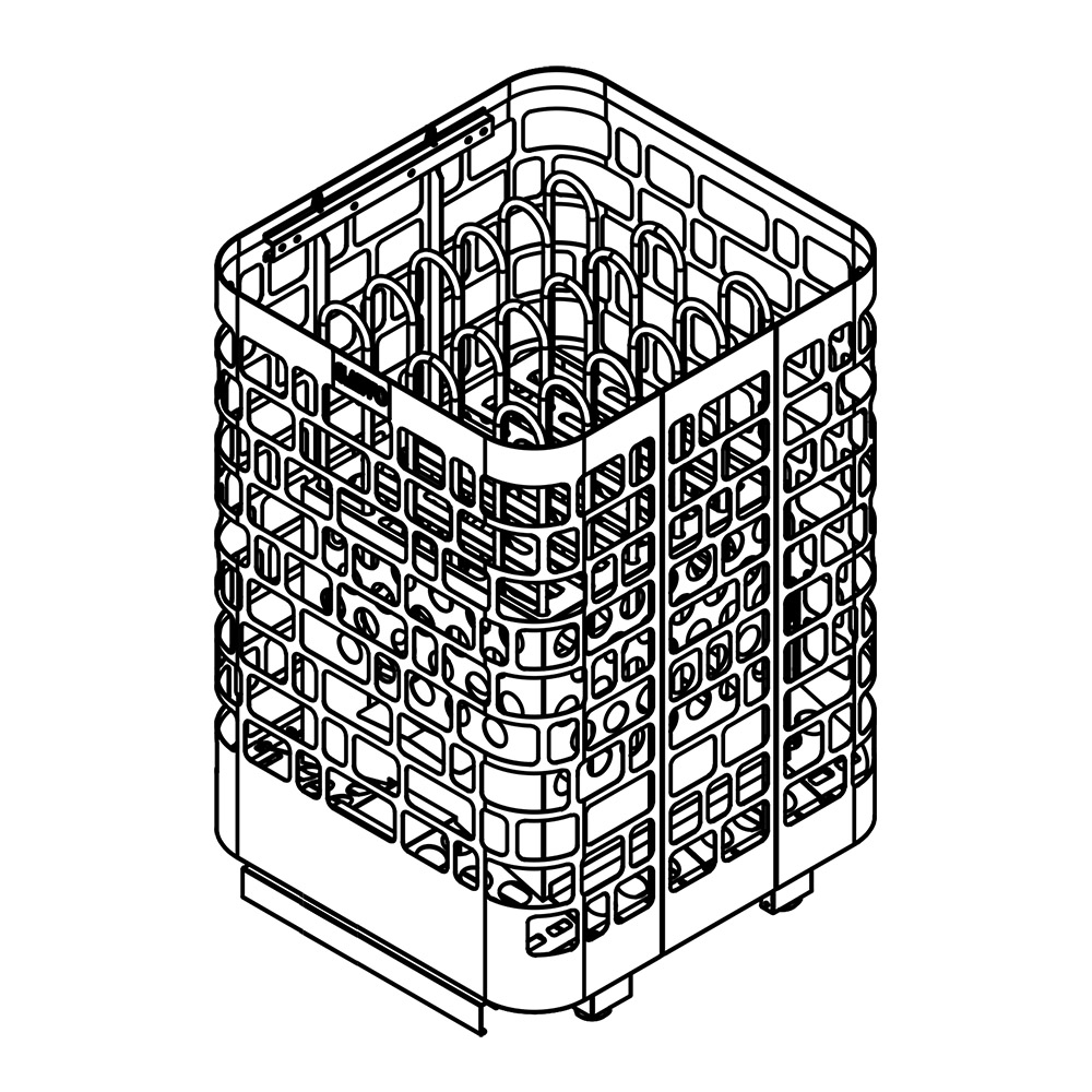 Электрическая печь Krios Floor напольная, пульт и блок мощности дополнительно, 9 кВт