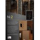 Электрическая печь Nordex Mini Black Ni2 настенная, встроенный блок мощности, пульт дополнительно, 3,0 кВт, черная
