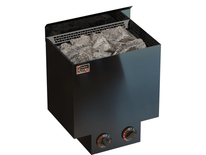 Электрическая печь SAWO Nordex Plus 2.0 Black, NRN-45NB-BL-Z-C 4,5 кВт с встроенным управлением