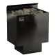 Электрическая печь Nordex Plus 2.0 Black NS настенная, пульт и блок мощности дополнительно, 4,5 кВт, черная