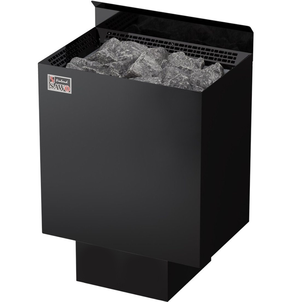 Электрическая печь Nordex Plus 2.0 Black Ni2 настенная, встроенный блок мощности, пульт дополнительно, 8,0 кВт, черная