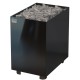 Электрическая печь Nordex Floor Black NS настенная, пульт и блок мощности дополнительно, 18,0 кВт, черная