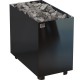 Электрическая печь Nordex Floor Black NS V12 настенная, пульт и блок мощности дополнительно, 24,0 кВт, черная