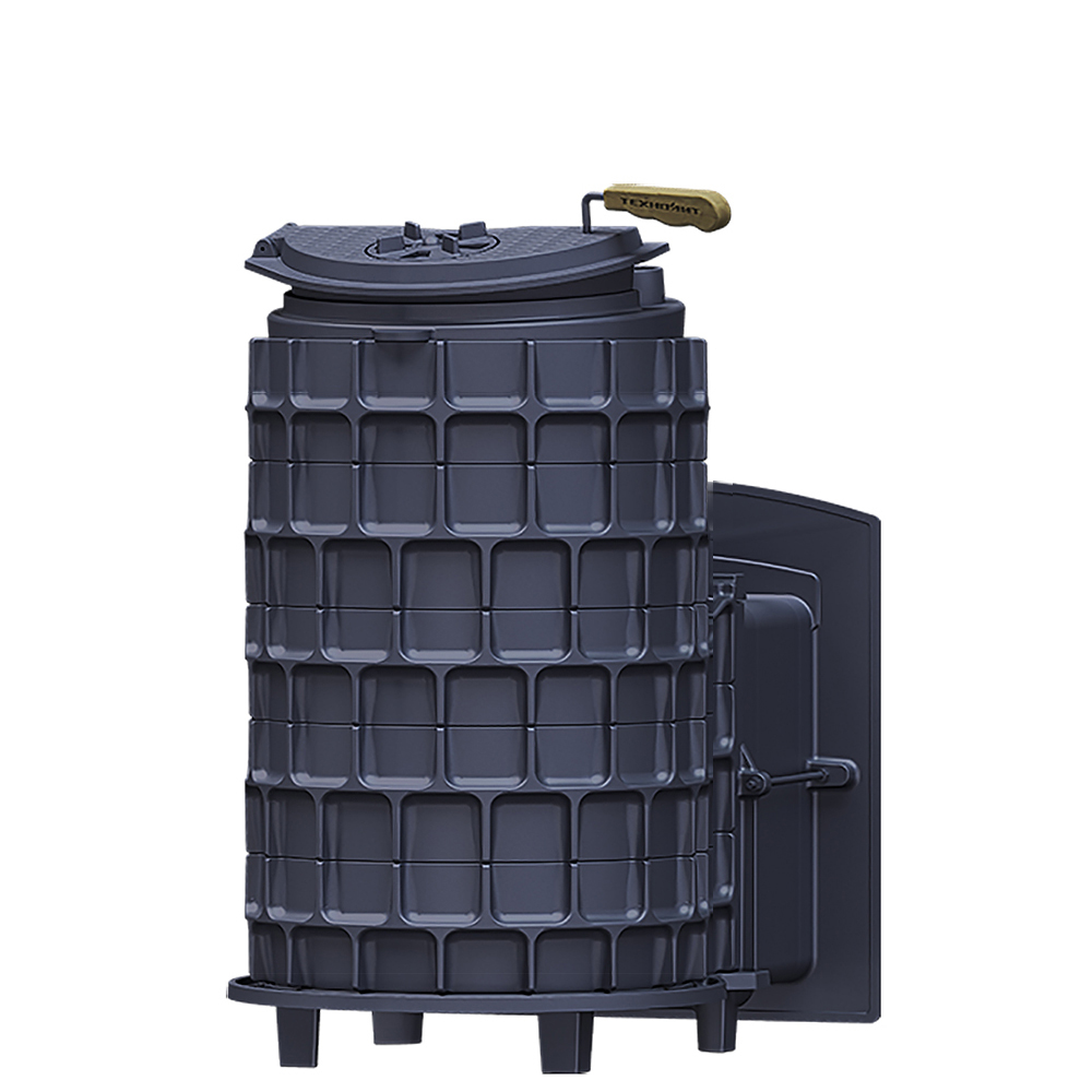 Печь Гефест Авангард ЗК 25 (П2) под обкладку с панорамной дверцей со стеклом для парных до 25 м³