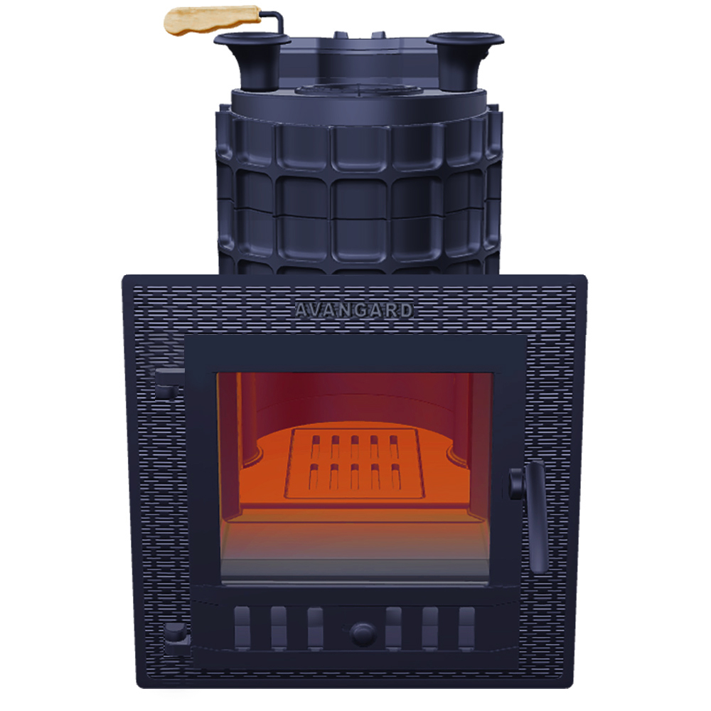 Печь Гефест Авангард ЗК 25 (М) под обкладку дверцей со стеклом для парных до 25 м³