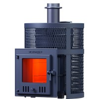 Чугунная банная печь Искандер ЗК 16 (П2) Ураган