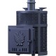 Печь Искандер ЗК 25 Pro Ураган  с доп. кольцом, с сеткой для камней и чугунной дверцей для парных до 25 м³