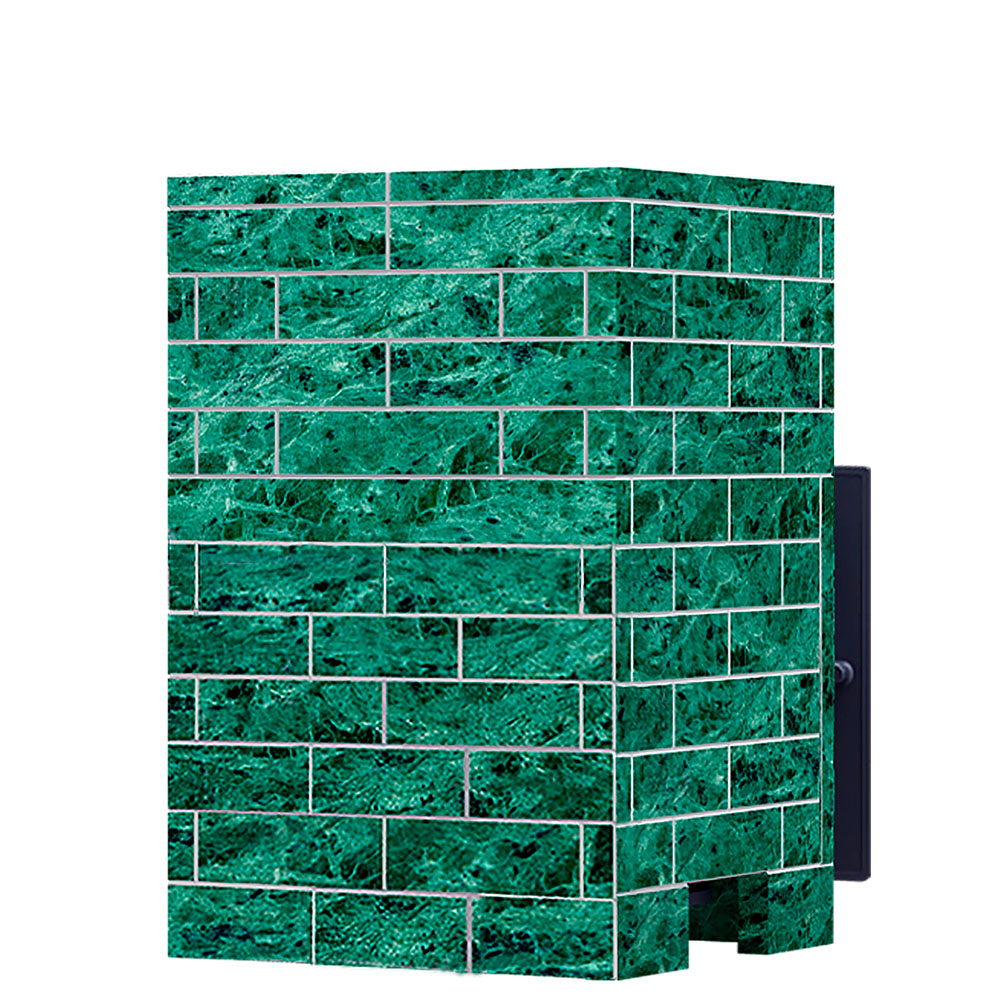 Печь Гроза 18 в облицовке Классика 850/40 Змеевик кирпич и дверцей со стеклом для парных до 18 м³