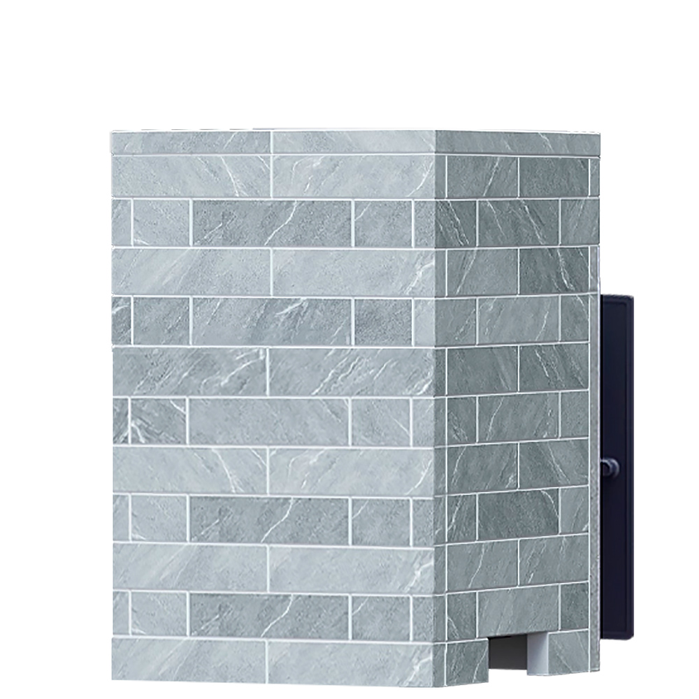 Печь Гроза 18 в облицовке Классика 850/40 Талькохлорит кирпич и дверцей со стеклом для парных до 18 м³