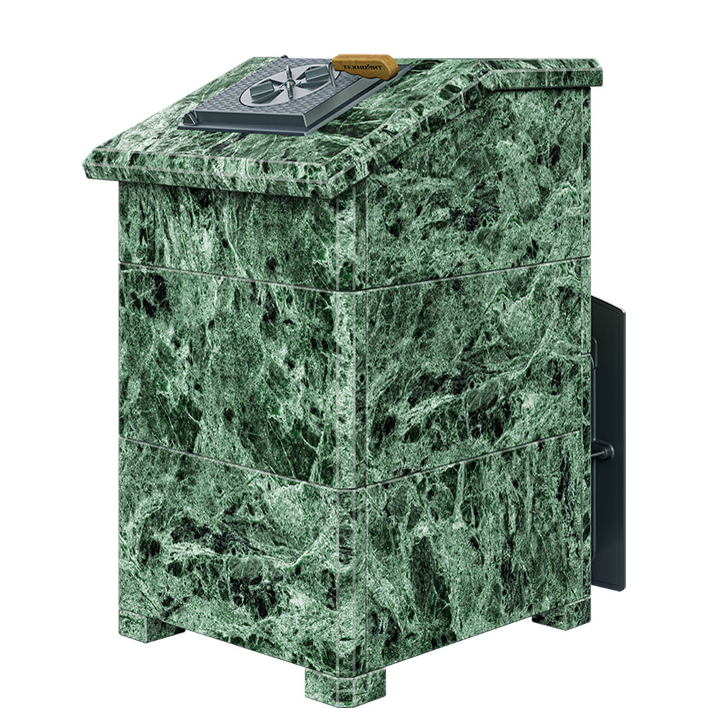 Печь Гроза 24 в облицовке Классика 930/30/40 Пироксенит и панорамной дверцей со стеклом для парных до 24 м³