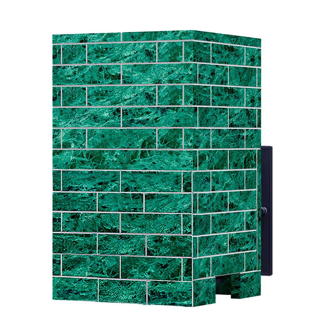 Печь Гроза 24 в облицовке Классика 930/40 Змеевик кирпич и дверцей со стеклом для парных до 24 м³