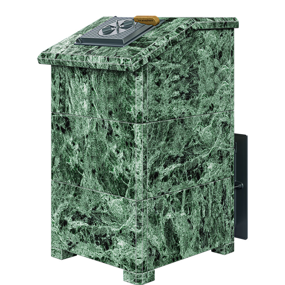 Печь Гроза 24 в облицовке Президент 930/30/40 Змеевик и дверцей со стеклом для парных до 24 м³