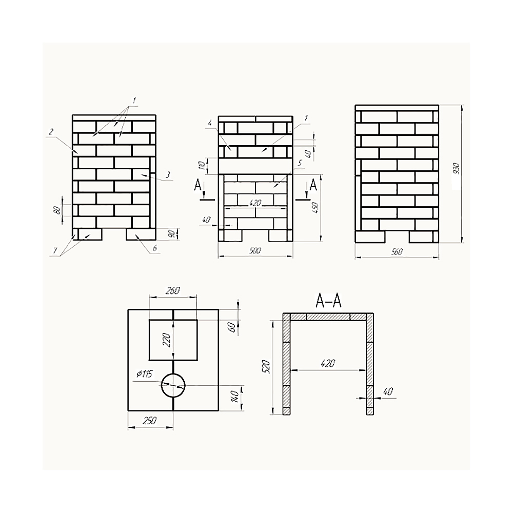 Печь Гроза 24 в облицовке Классика 930/40 Змеевик кирпич и дверцей со стеклом для парных до 24 м³