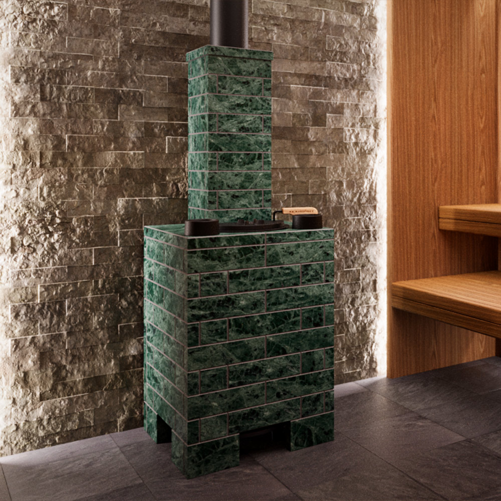 Печь Искандер ЗК 25 под обкладку с дверцей со стеклом для парных до 25 м³