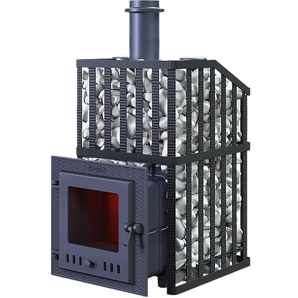 Чугунная банная печь Гроза 18 (М) Ураган