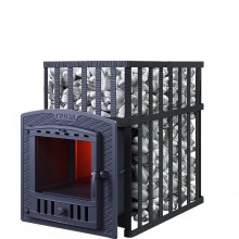 Чугунная банная печь Гроза 18 (П2) в сетке