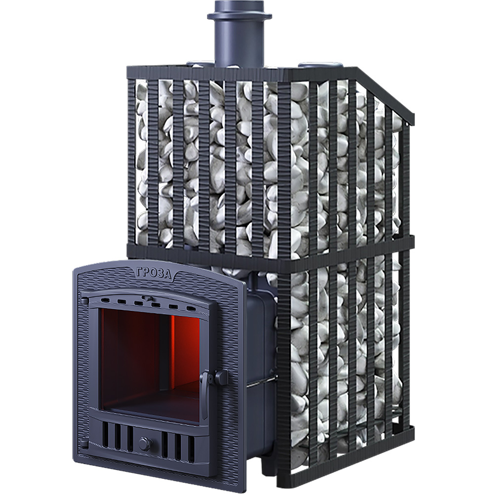 Чугунная банная печь Гроза 24 (П2) Ураган